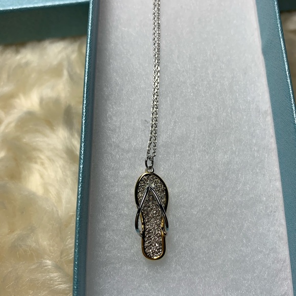 New from Touchstone Crystal “Flip Flop Necklace” - Picture 3 of 6